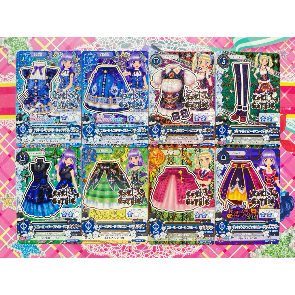 Kartu Aikatsu Satuan Jepang Yurika Todo Sumire Hikami Loli Gothic Holy Goat Gothic Star Flute Myster