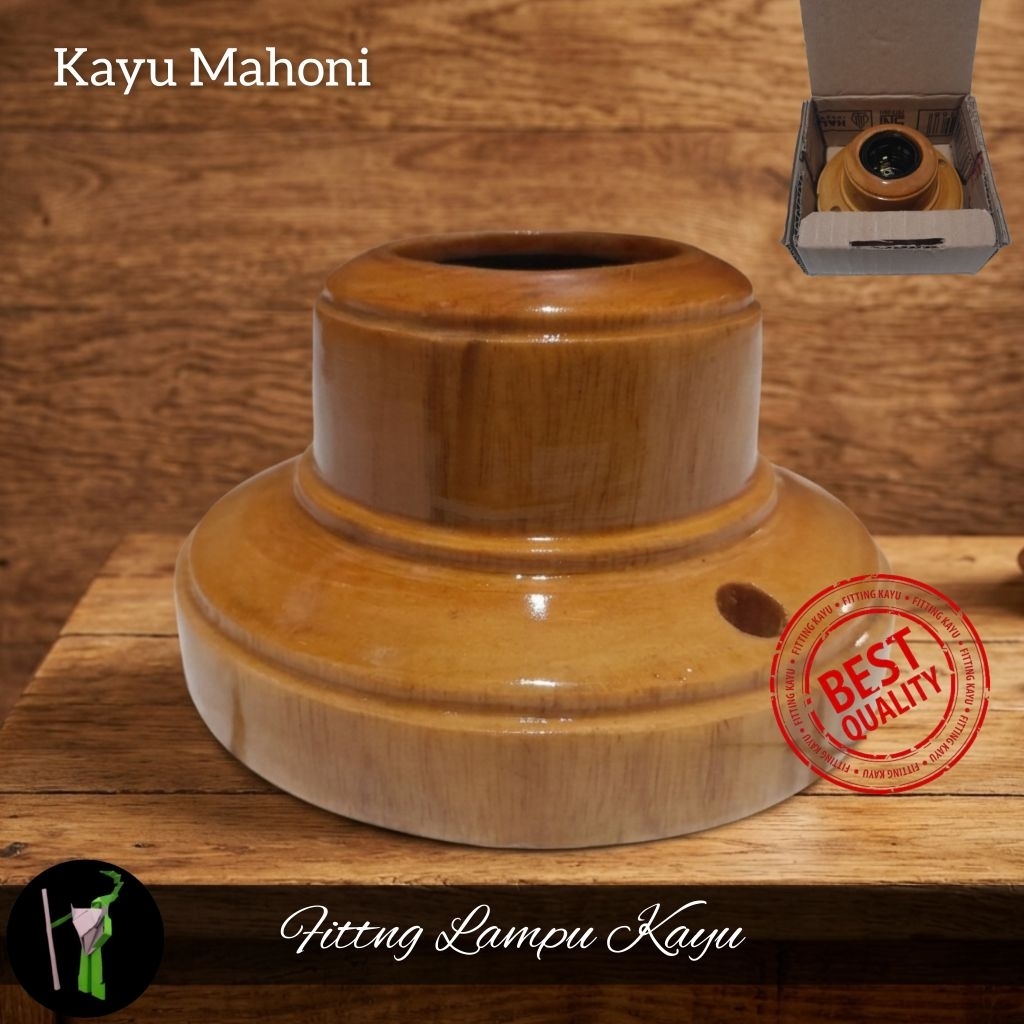 Fitting Kayu Asli/Fitting Plafon/Fitting Lampu Tempel Model Terbaru
