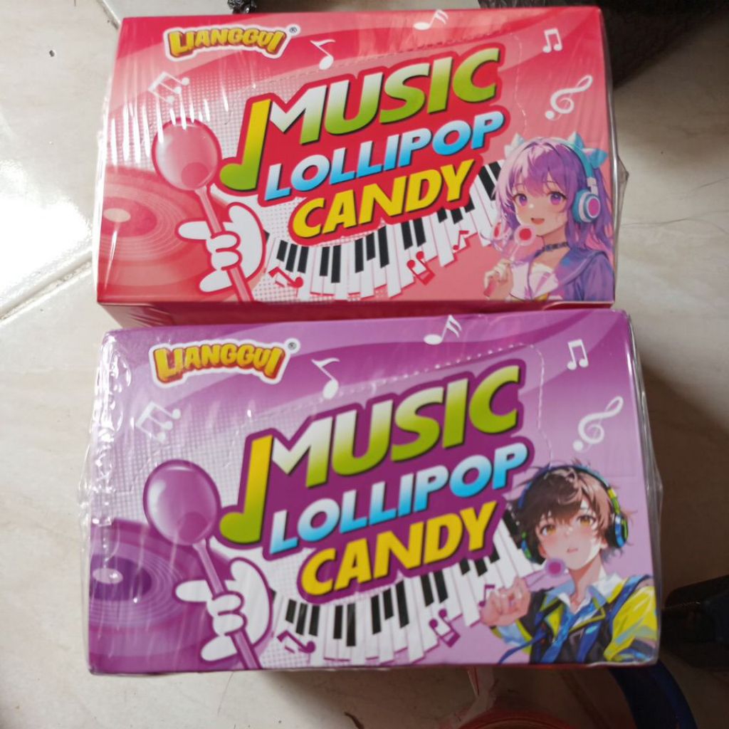 Permen musik lolipop viral