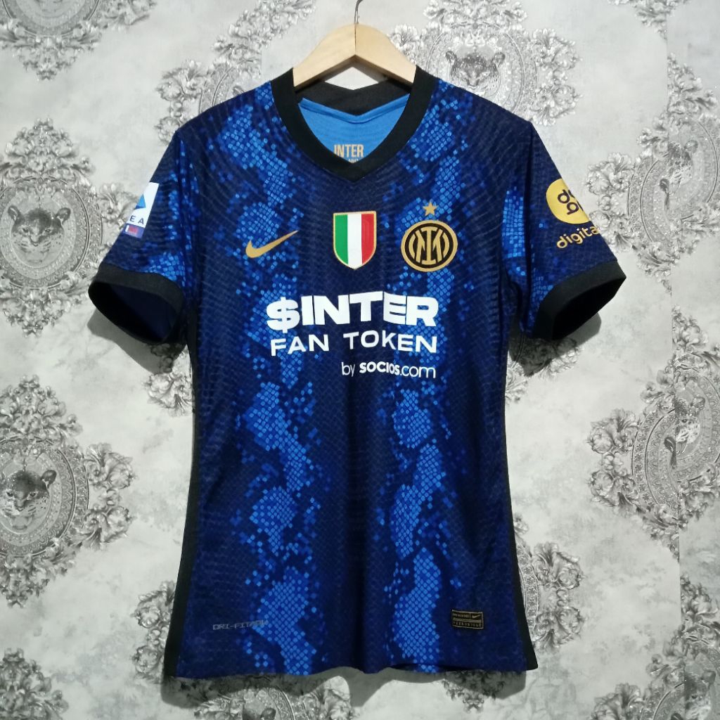Jersey Player Issue Inter Milan Home 2021/2022 Nameset Dimarco