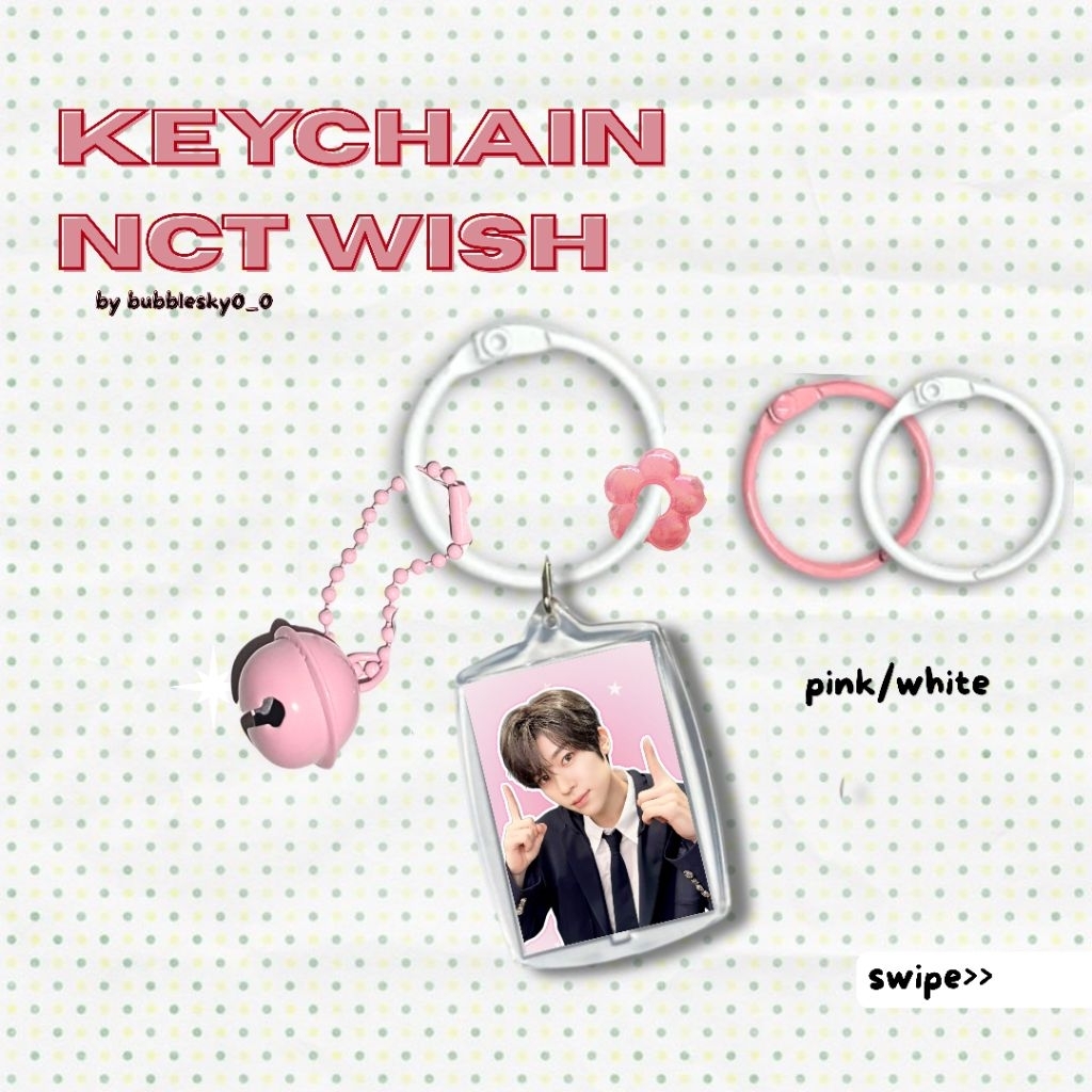 NCT WISH Keychain/Keyring/Ganci/bag charm sion/jaehee/yushi/riku/ryo/sakuya