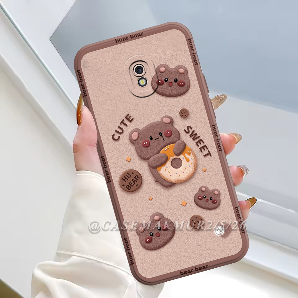 PROMO TERBARU Softcase Samsung J2 Pro / J3 Pro / J5 Pro / J7 Pro - Case Karakter Beruang Coklat Lucu