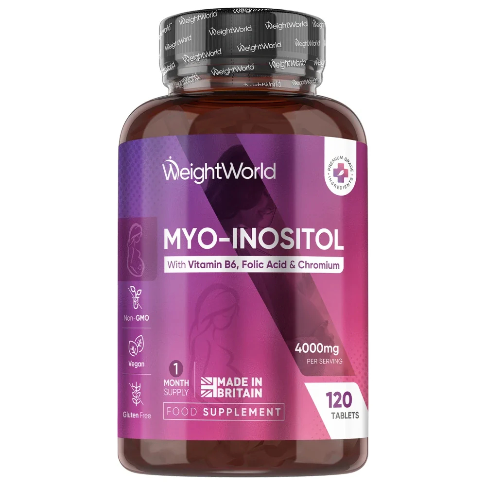 PREORDER [PO] Myo-Inositol Myo Inositol 4000mg 120 tablets Weightworld UK Handcarry