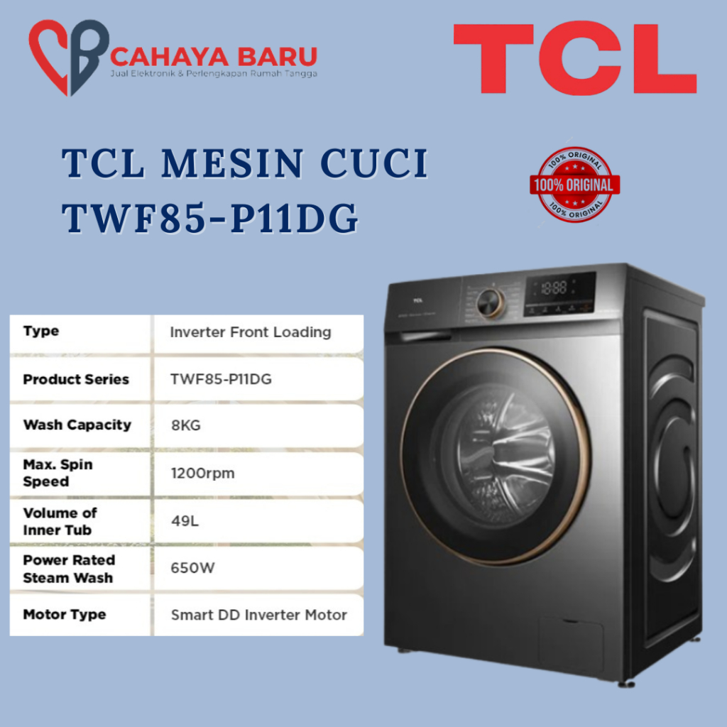 TCL MESIN CUCI TWF85-P11DG