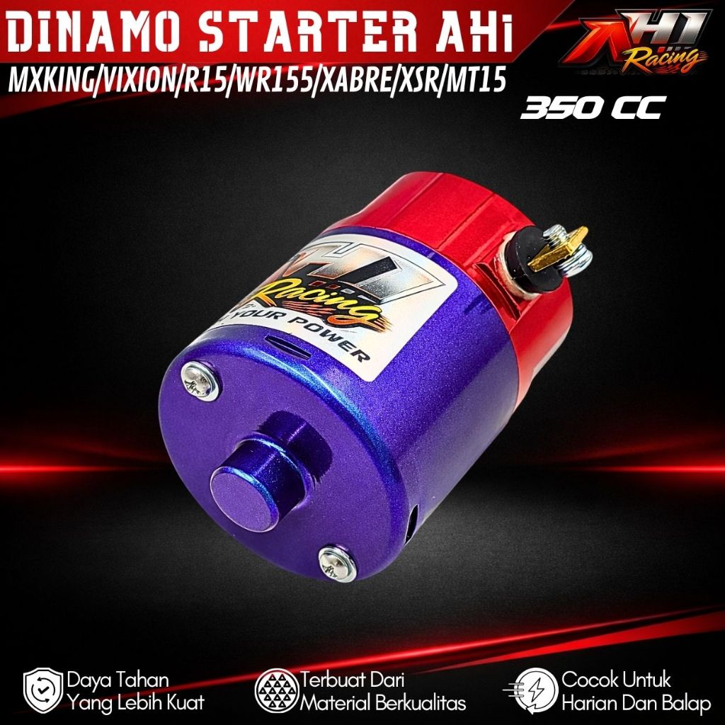 DINAMO STARTER MXKING VIXION R15 V2 V3 VVA WR 155 XSR 155 MT15 XABRE WR155 BORE UP 350 CC AH1 RACING
