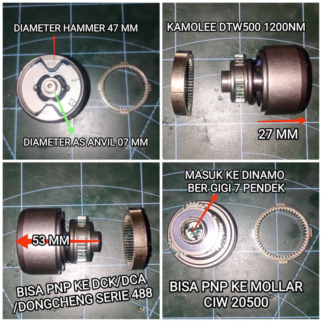 Gear box planetary hammer palu impact wrench cordless 350nm 400nm 500nm 600nm 700nm 1800nm 2100nm 31