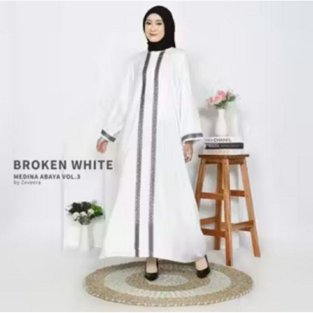 Gamis Abaya Hitam Bordir Katun Elegan Gamis Arabic Madina