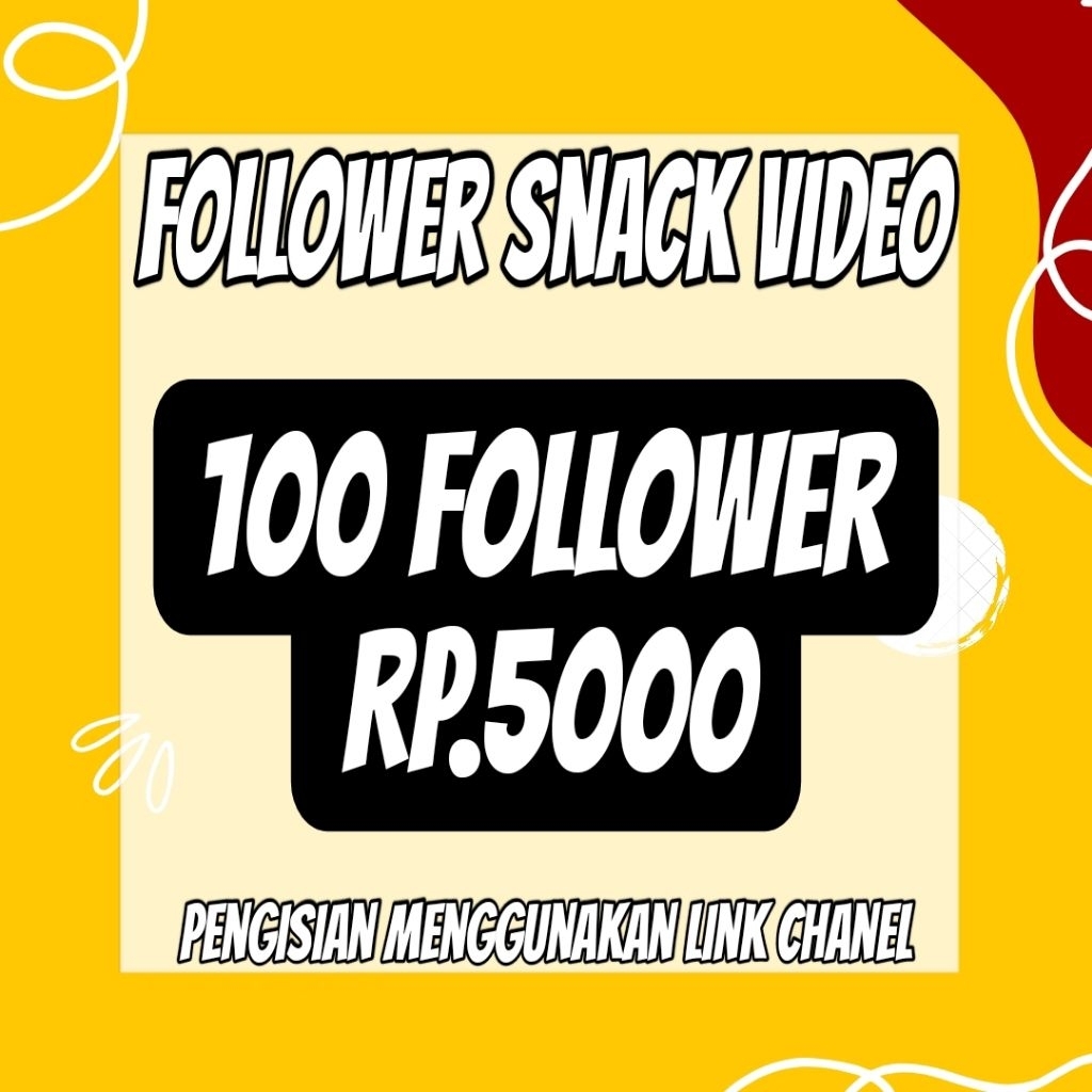 [PROMO TERBAIK] SNACK VIDEO FOLLOWER SPECIAL BIG ORDER