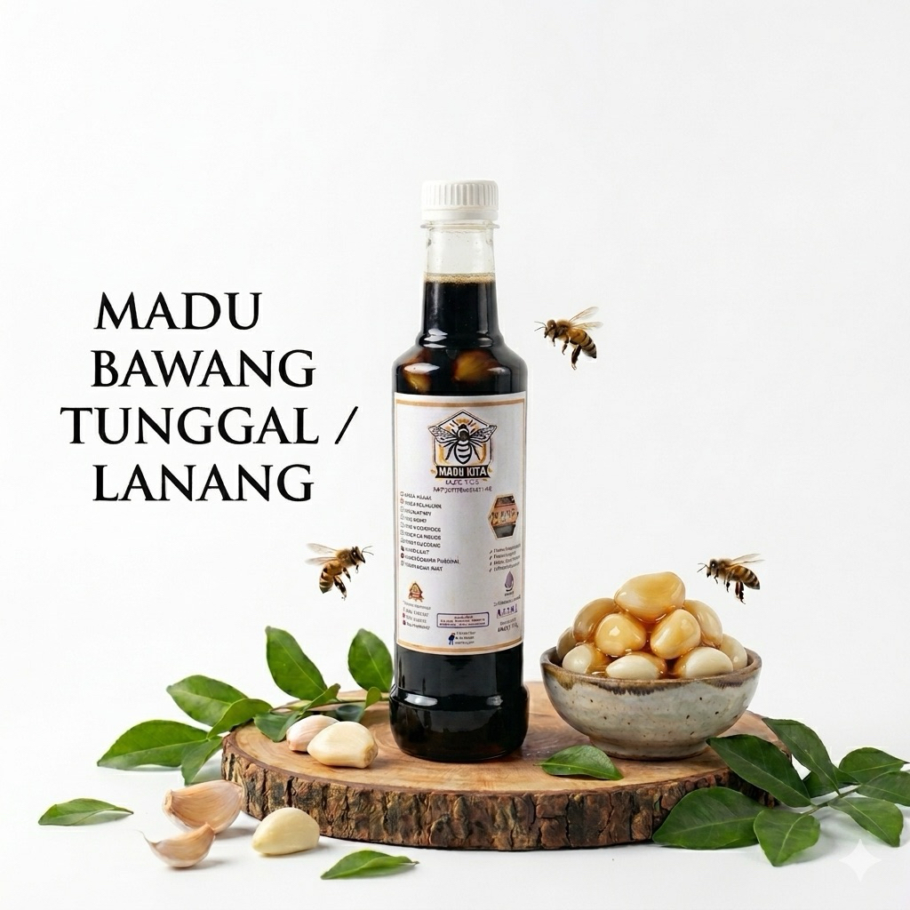 [500gr] Madu Hitam Bawang Putih Tunggal/Lanang FERMENTASI