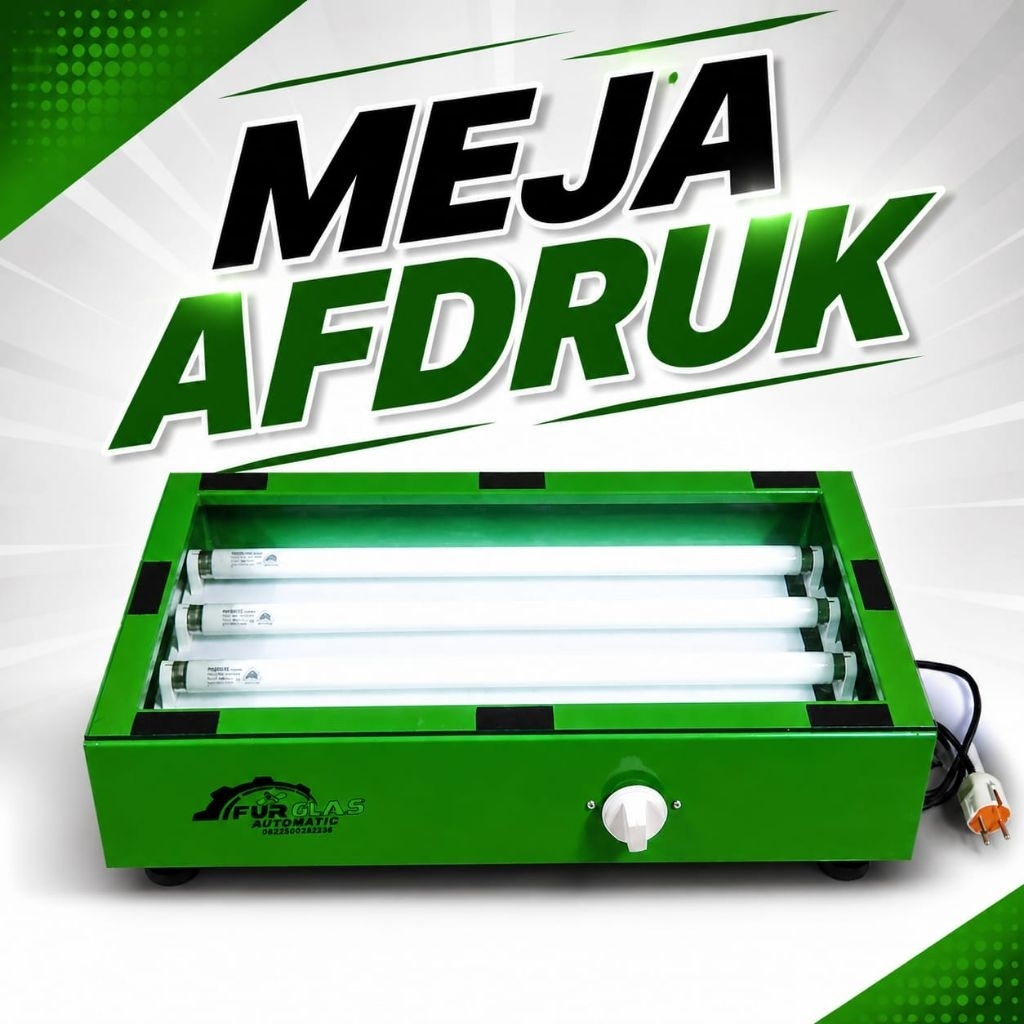 MEJA AFDRUK 4 LAMPU NEON