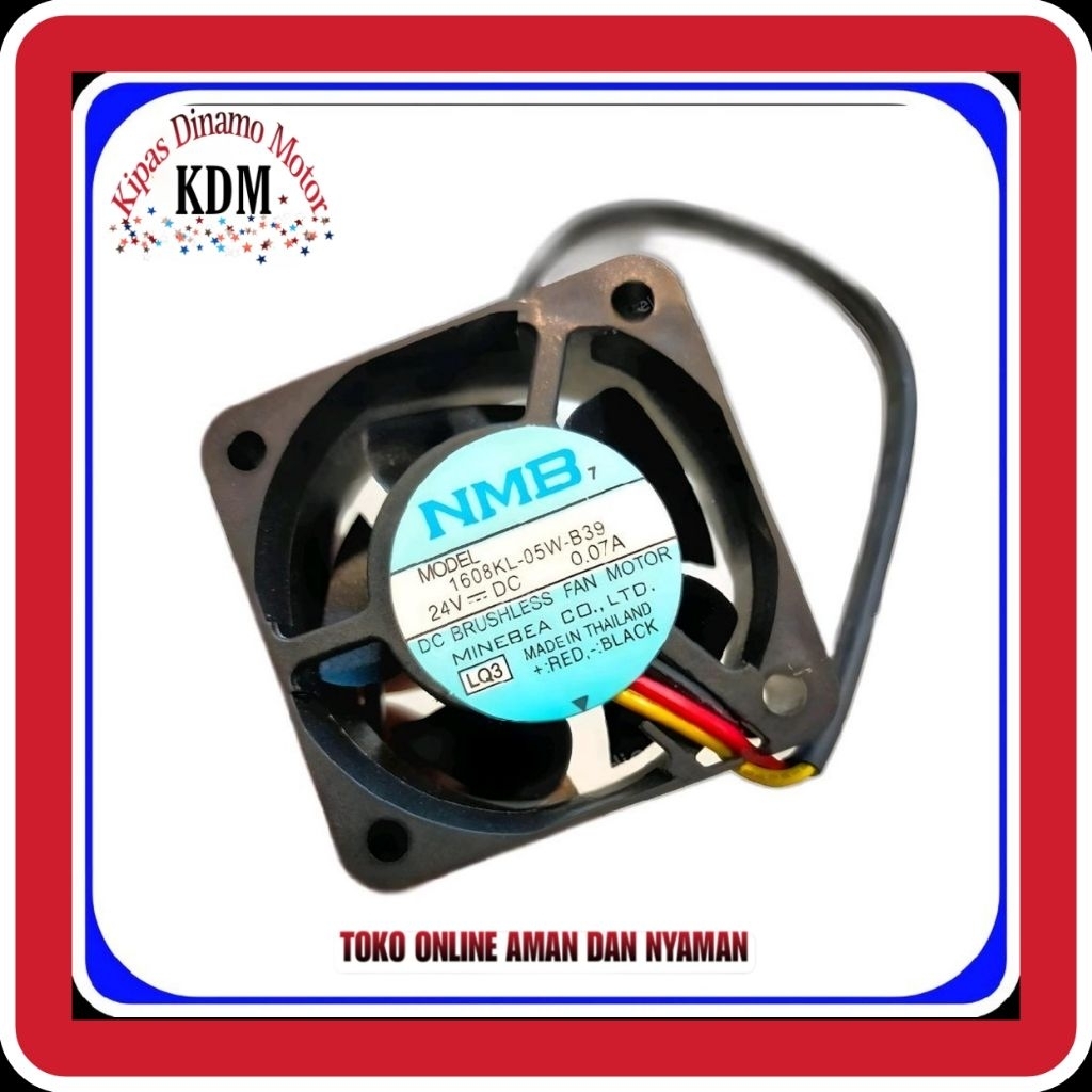 Fan NMB MAT 1608KL-05W-B39 24V DC 0.07A Fan Cooling- Kipas Laptop