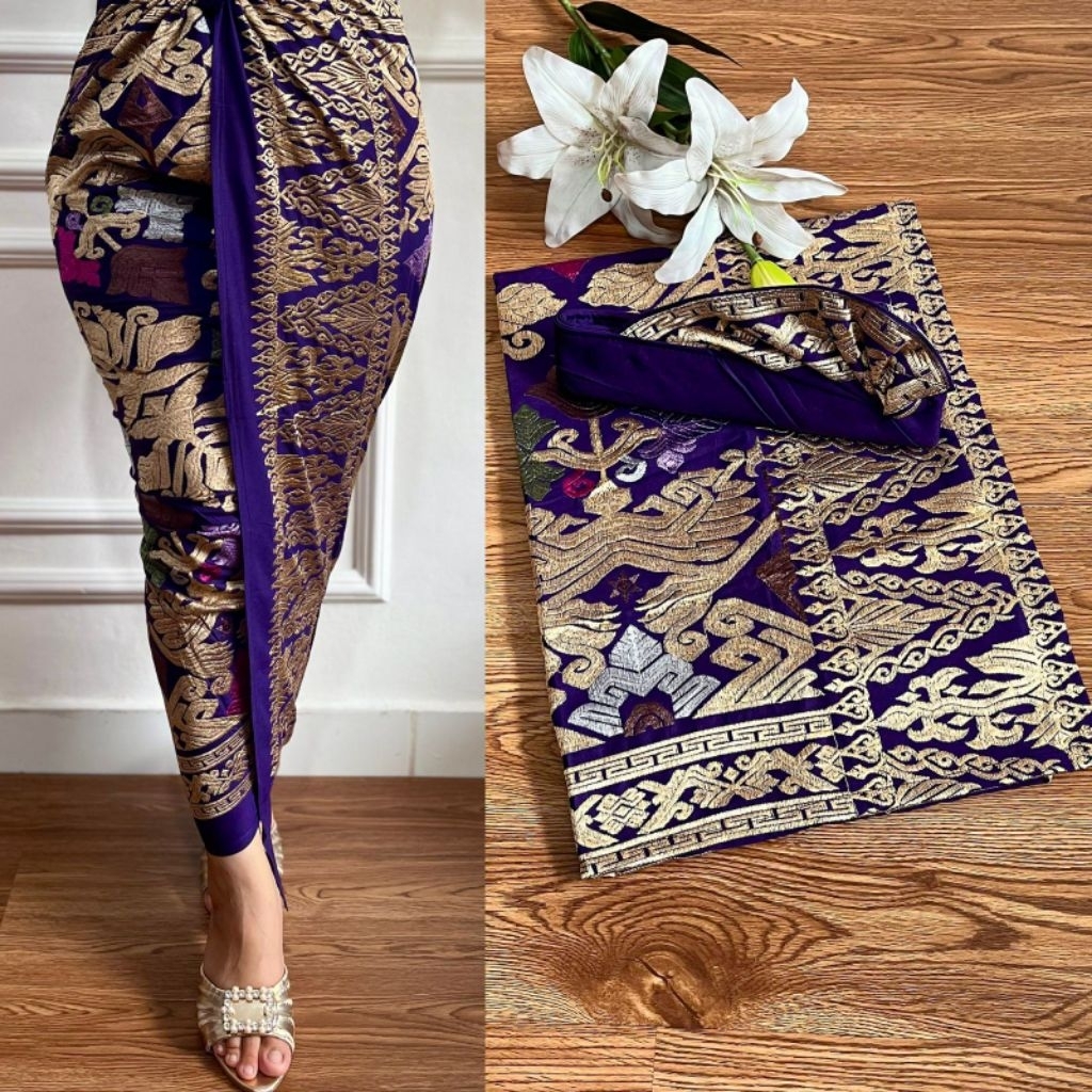 SET COUPLE SONGKET BORDIR//KAMEN COUPLE BORDIR//KAMEN BORDIR PREMIUM//KAMEN SAPUT UDENG SETENGAH JAD