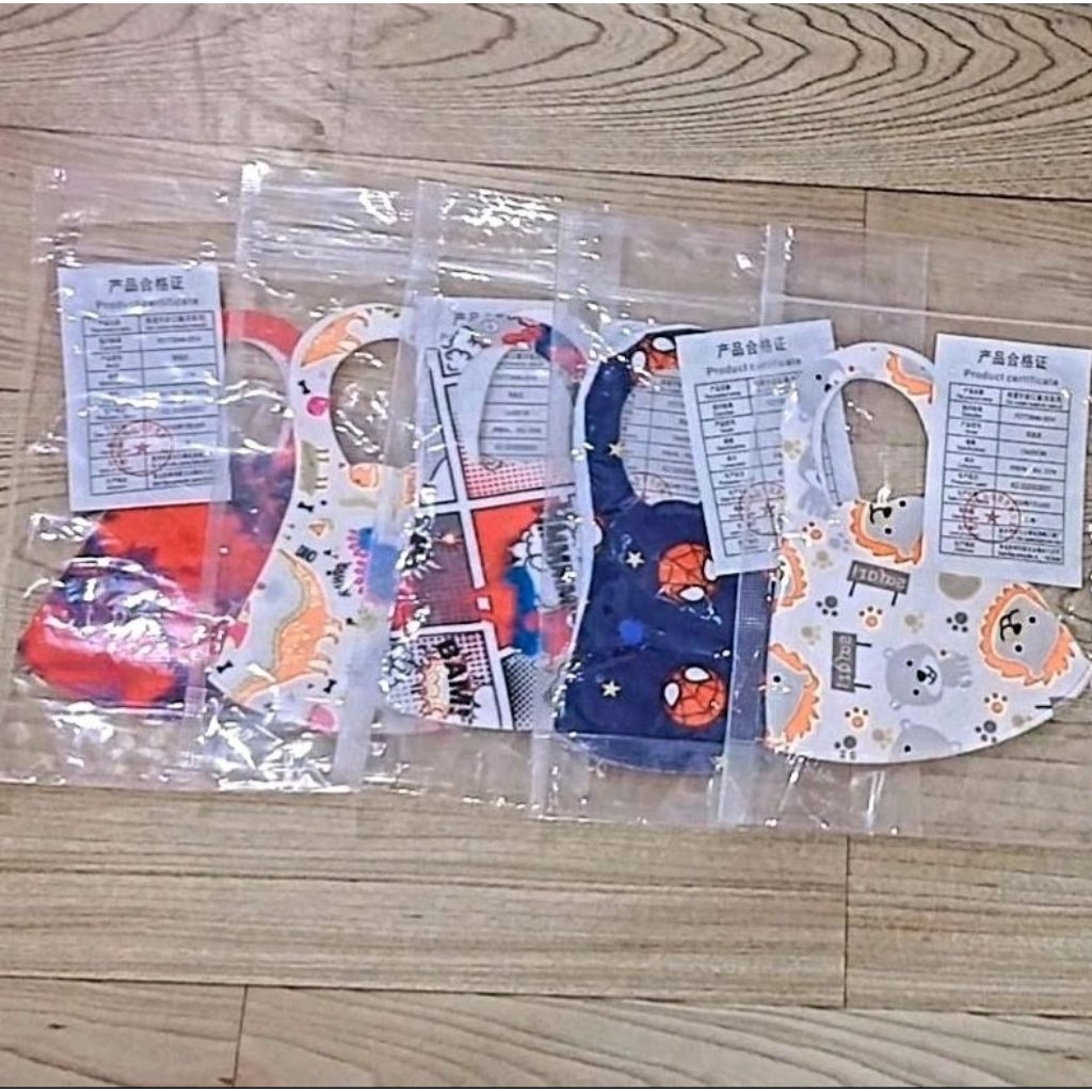 Masker Kain Anak Laki Laki Random get 5 pcs