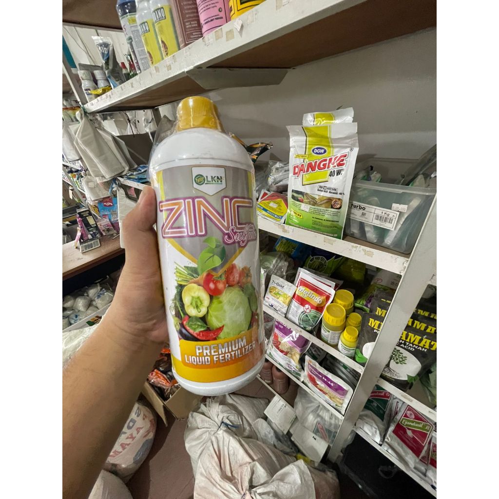 PUPUK CAIR ZINC SULFATE (ZNSO4) LAKSA 1 LT / PENCEGAH ASAM-ASAMAN PADA TANAMAN PADI