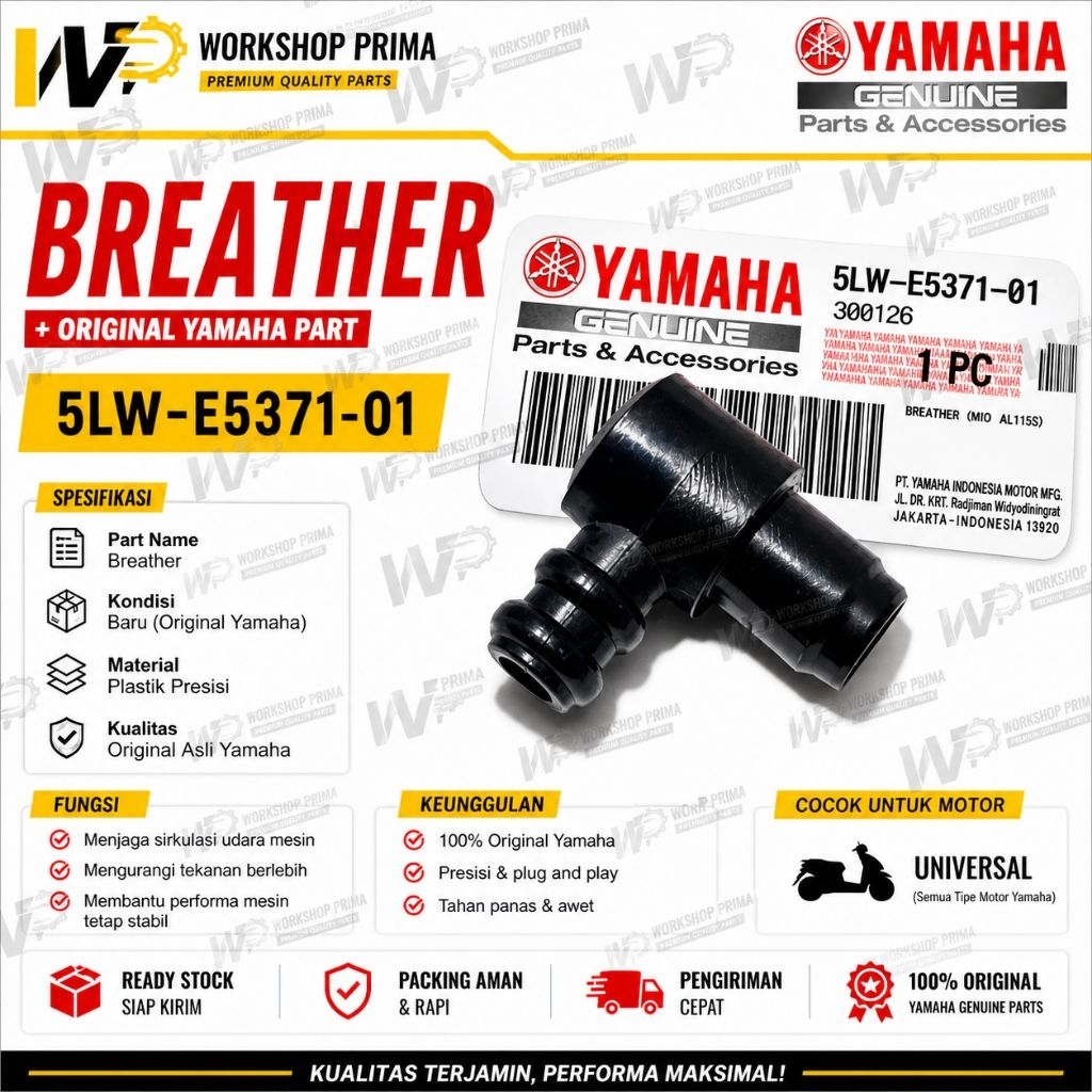 Pipe Breather Pipa L Selang Hawa Atas Nouvo Nuvo Nepel Bawah Cvt Mio Lama Sporty Smile Soul Fino Mio