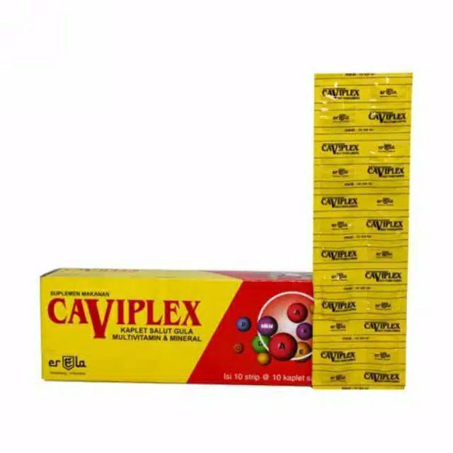Caviplex Multi Vitamin C Vitamin A Vitamin strip isi 10 tablet & Caviplex CDEZ (C, D, E, ZINC)