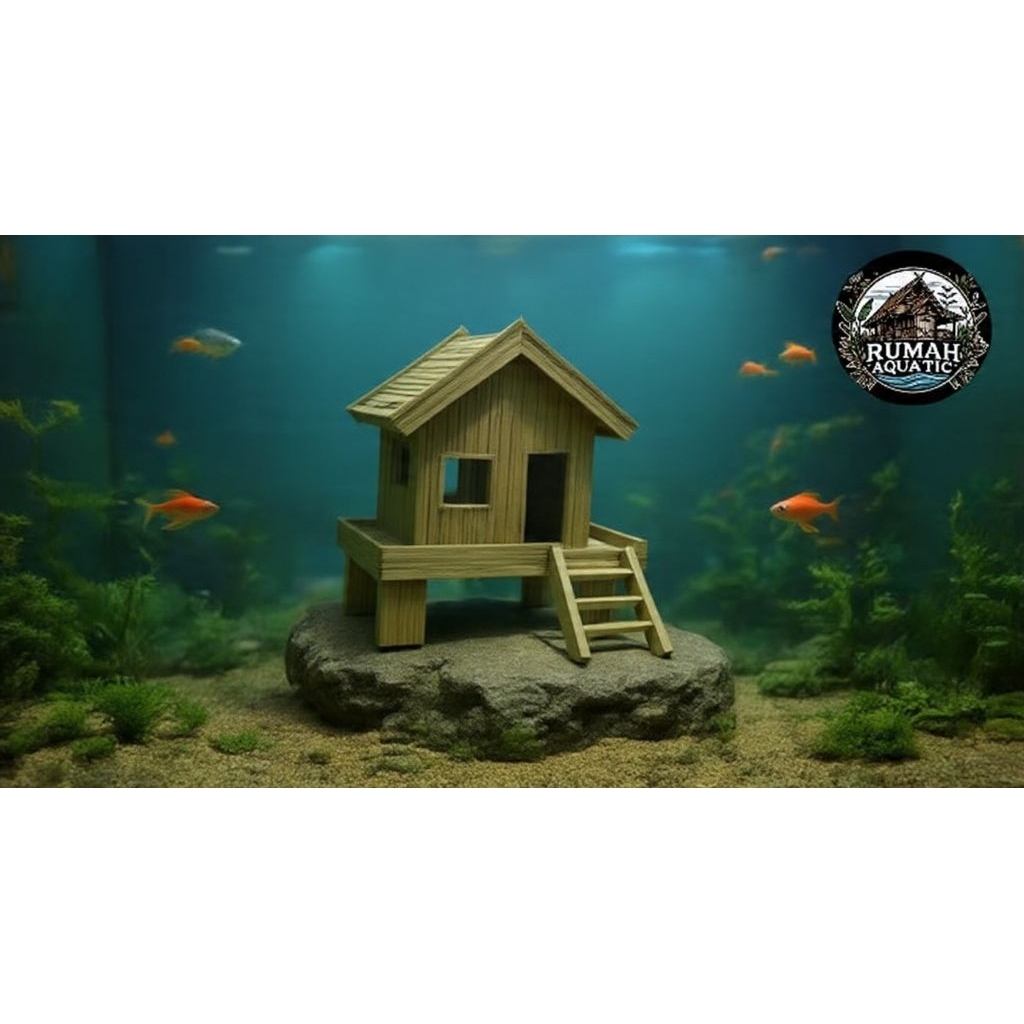 rumah miniatur rumah ikan hiasan aquarium