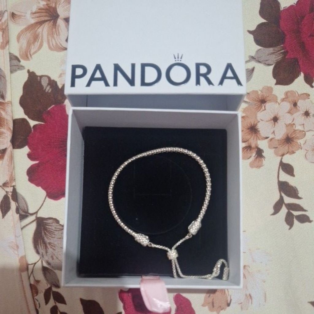 Pandora Studed Chain Slider Bracelet (All size)