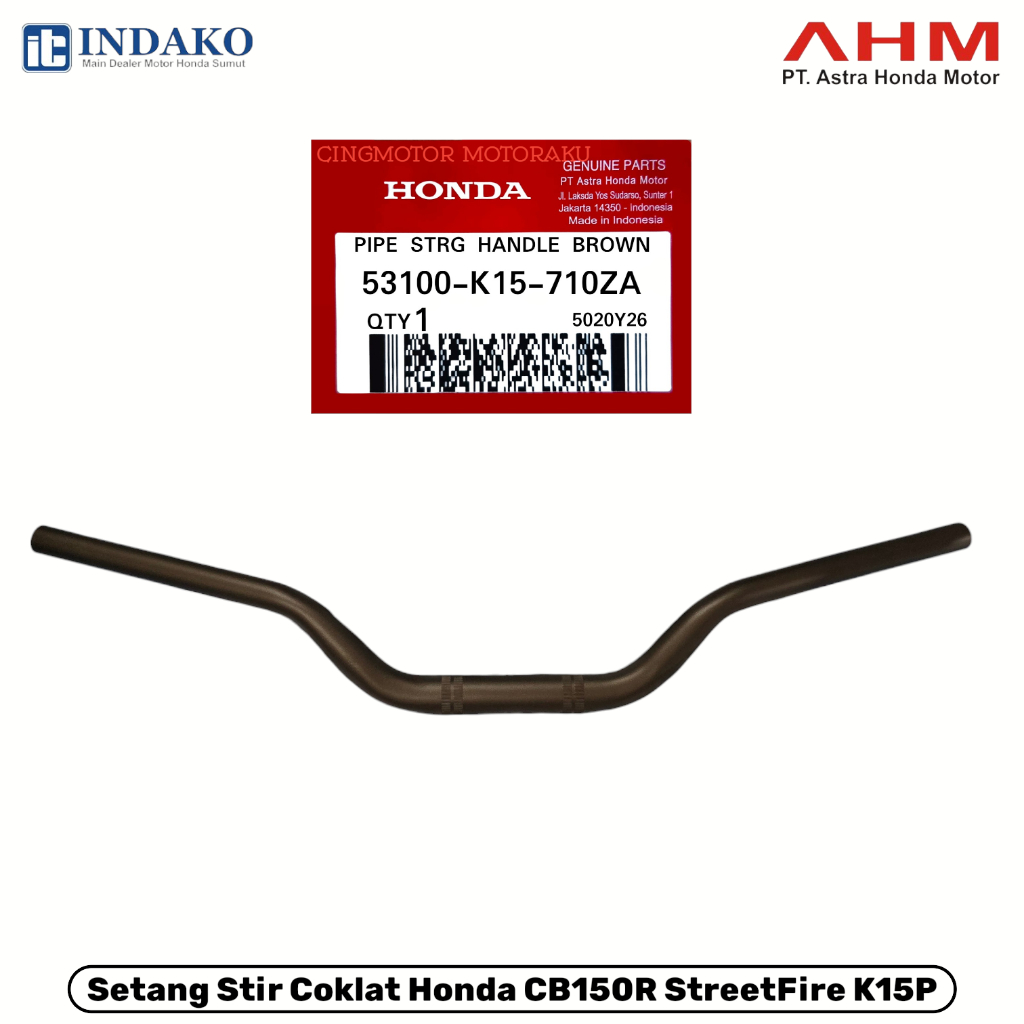 53100K15710ZA STANG STIR HANDLE BAR BROWN COKLAT CB 150R K15 PART AHM
