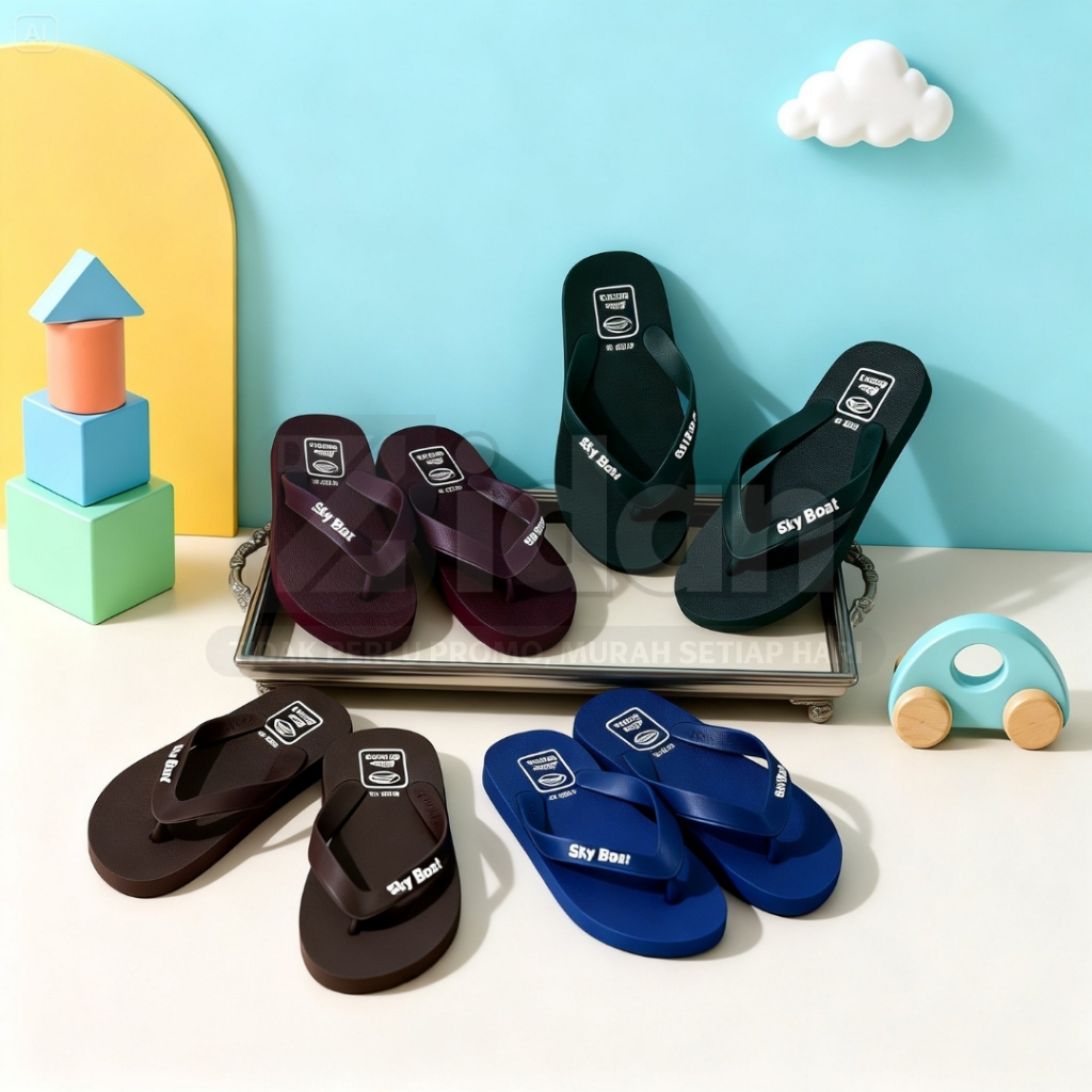 Sandal Japit Anak SKY BOAT MIAMI Empuk Anti Slip Nyaman Harian