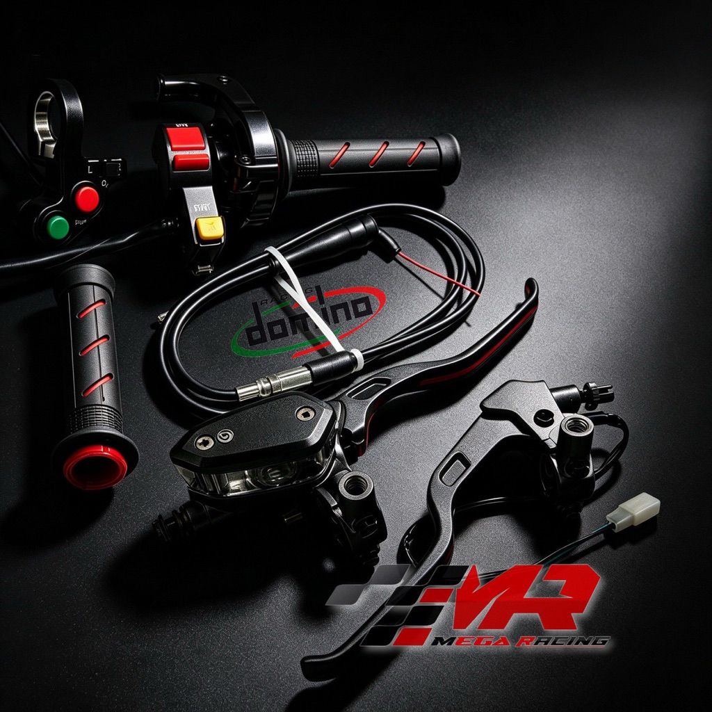 Paket Gas Spontan Yz Thailand 1 Kabel 100cm + Saklar Engine + Handgrip Erstazel + Master Rem Oval Se