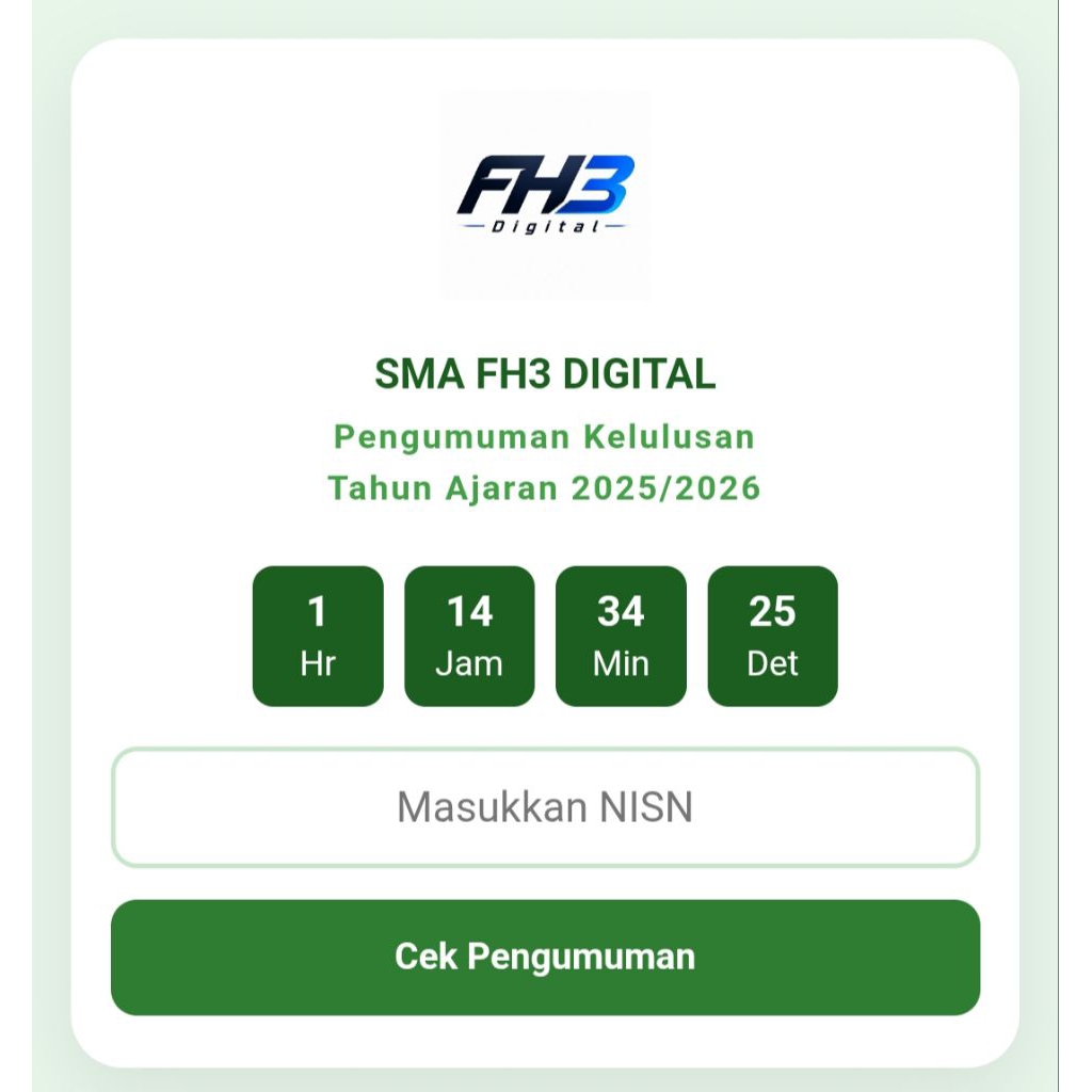 Aplikasi Pengumuman Kelulusan