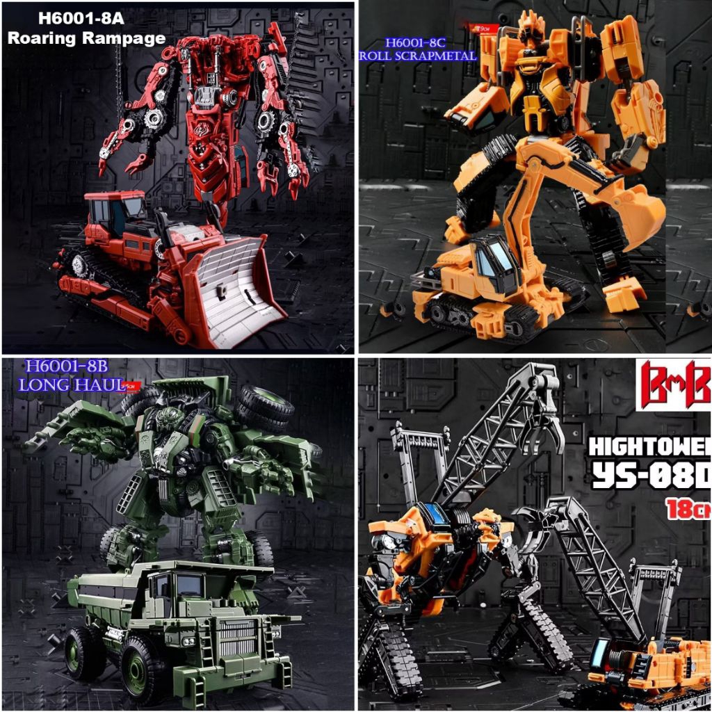 Set 4 Pcs Transformers Aoyi Mech Devastator Movie Series Bayverse