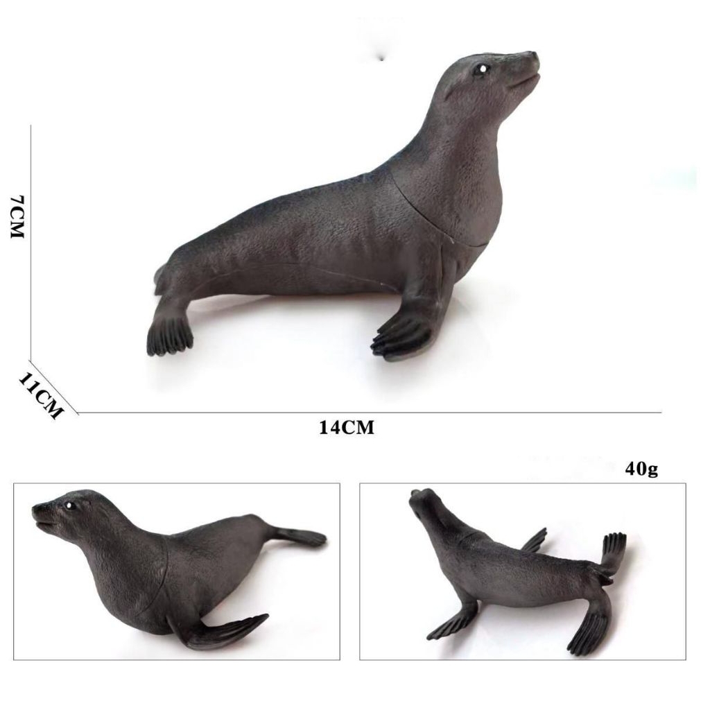 Mainan hewan anjng laut - miniatur anjing laut - pajangan anjing laut - koleksi figure anjing laut -