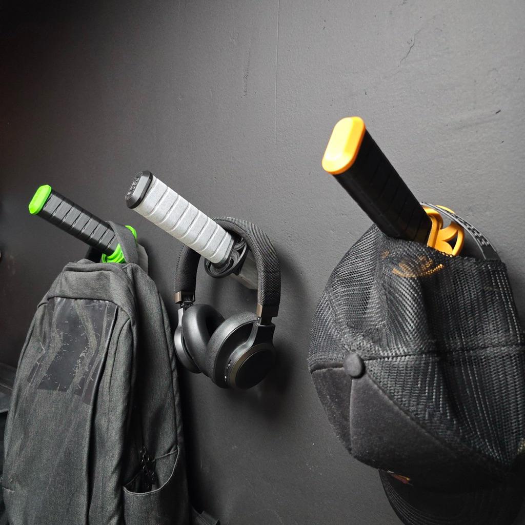 Hook Dinding Serbaguna Eksklusif Sudah Termasuk Fisher Tinggal Pasang | Gantungan Katana, Headset, T