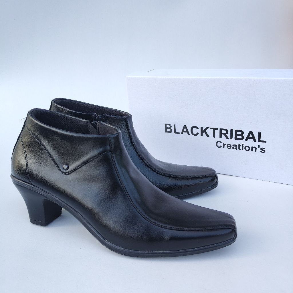 Sepatu Pantofel Wanita Semi bot Sepatu Juggle Heels 7 cm Sepatu Formal Dan Kasual mewah Dan Elegan
