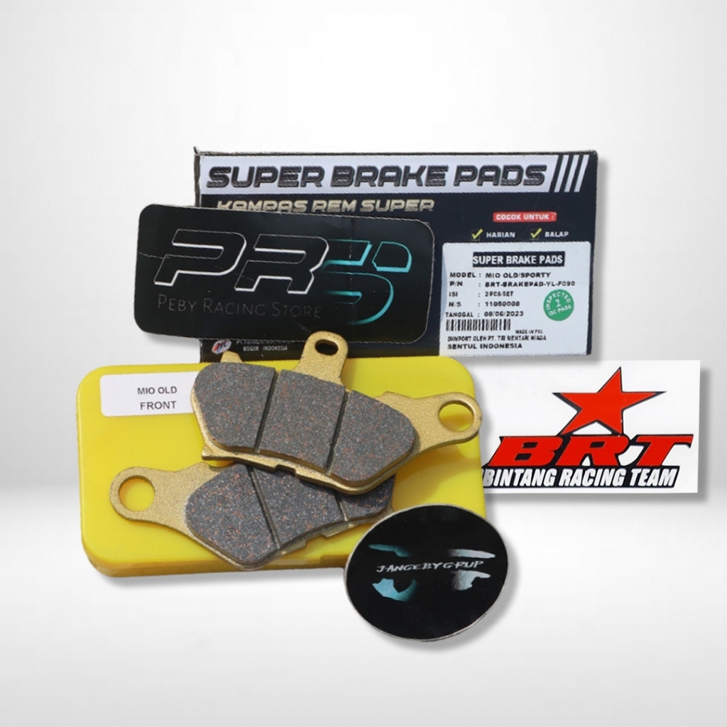 Kampas Rem BRT MIO Old (Depan)  PEBY RACING STORE 1000% Original BRT