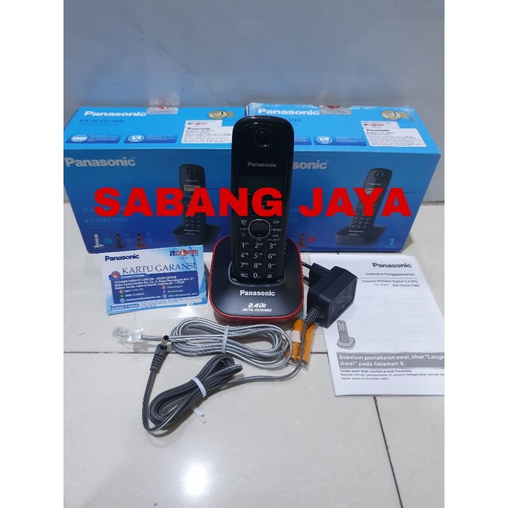 Telepon Wireless Panasonic KX-TG3311ND Wireless Phone Panasonic KX-TG3311