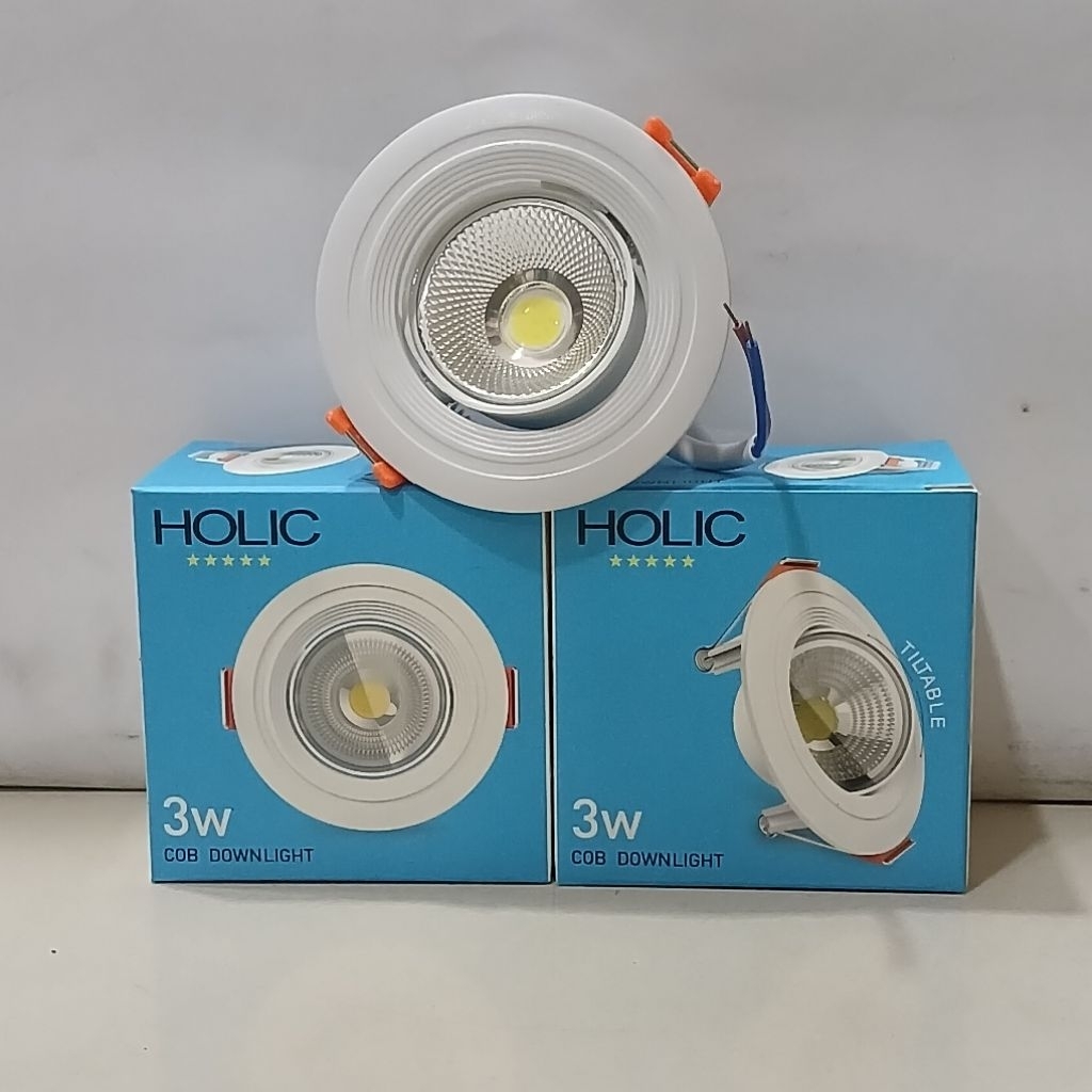 HOLIC LED TD TILTABLE COB 3W PUTIH KUNING