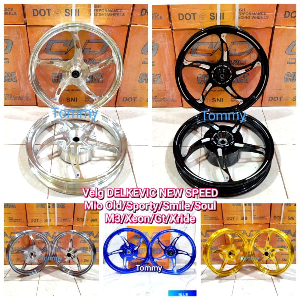 Velg Delkevic NEW SPEED Bintang Laut Ring 17 Mio Sporty Smile Soul Gt Fino M3 Xeon Xride 140/160x17