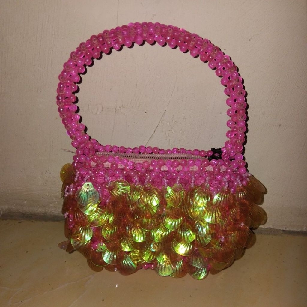 Preloved Beaded Bag - Tas Monte - Tas Manik Manik - Kerajinan Tangan