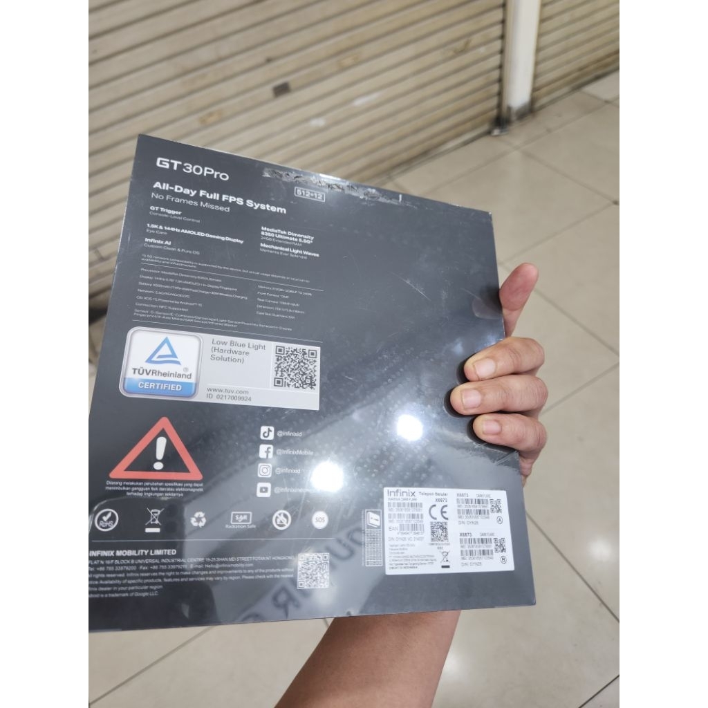 infinix gt 30 pro 12/512 resmi Indonesia plus gift box