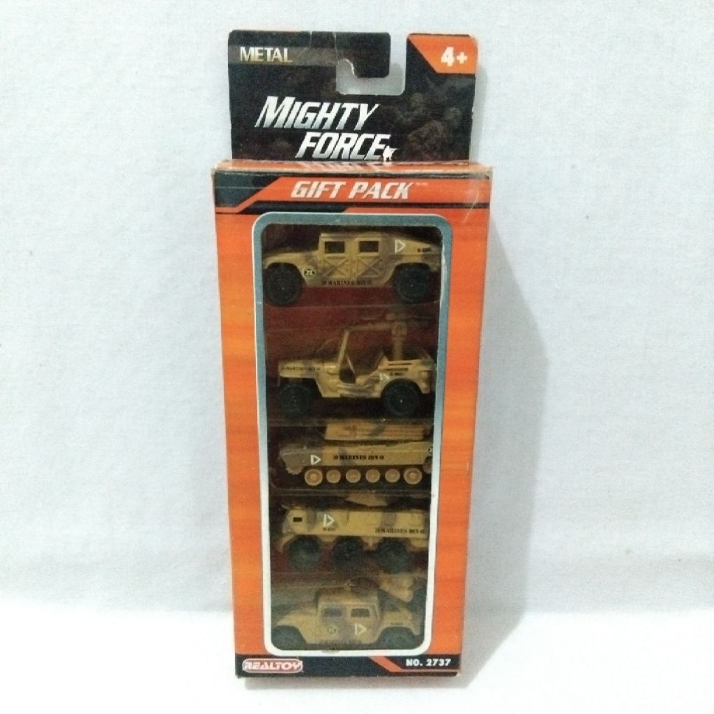 Realtoy Metal Mighty Force Military Series No. 2737 Marine Div 1 - Gift Pack Isi 5 Pcs - Tank Diecas