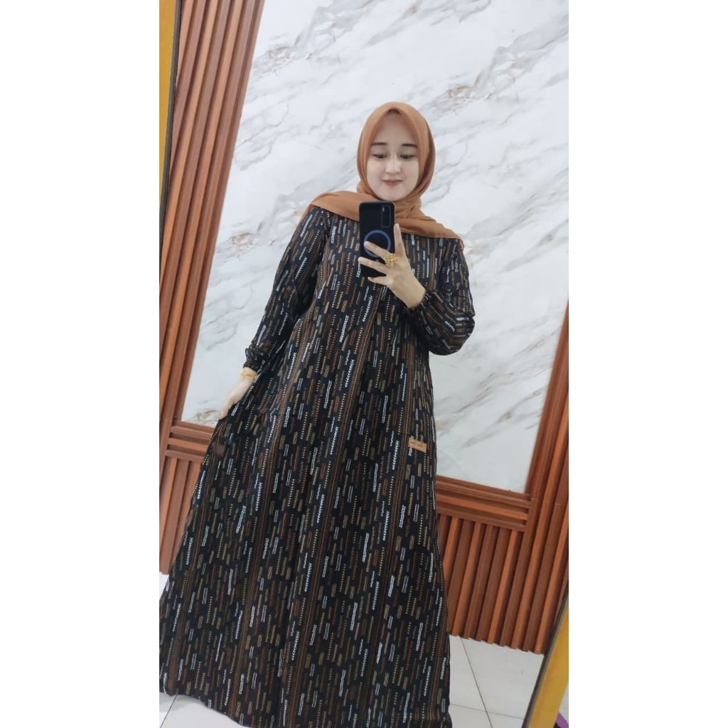 DRESS GAMIS NADIA STORE RAYON NEW MOTIF TERBARU gamis remaja dewasa