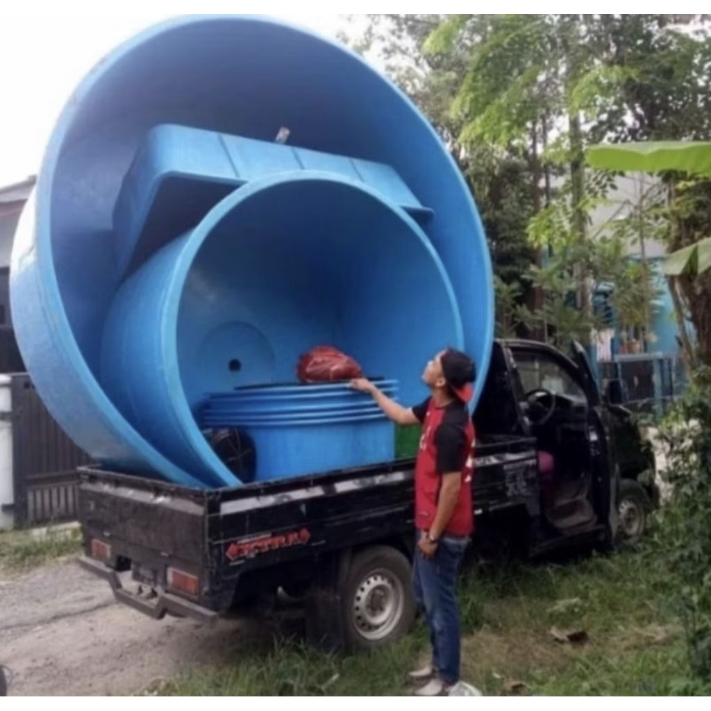 (JABODETABEK) BAK FIBER BULAT - KOLAM BULAT KOI - FREE ONGKIR JABODETABEK