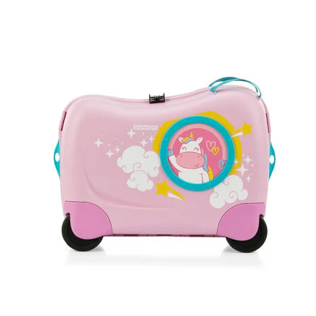 AMERICAN TOURISTER koper anak duduk 18 inch cabin size tunggang bisa di tarik kabin hardcase