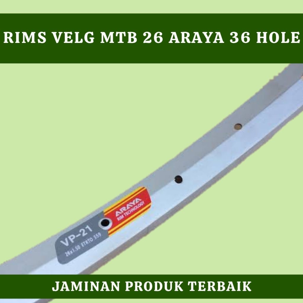 Velg MTB 26 Araya Lubang 36 Besi
