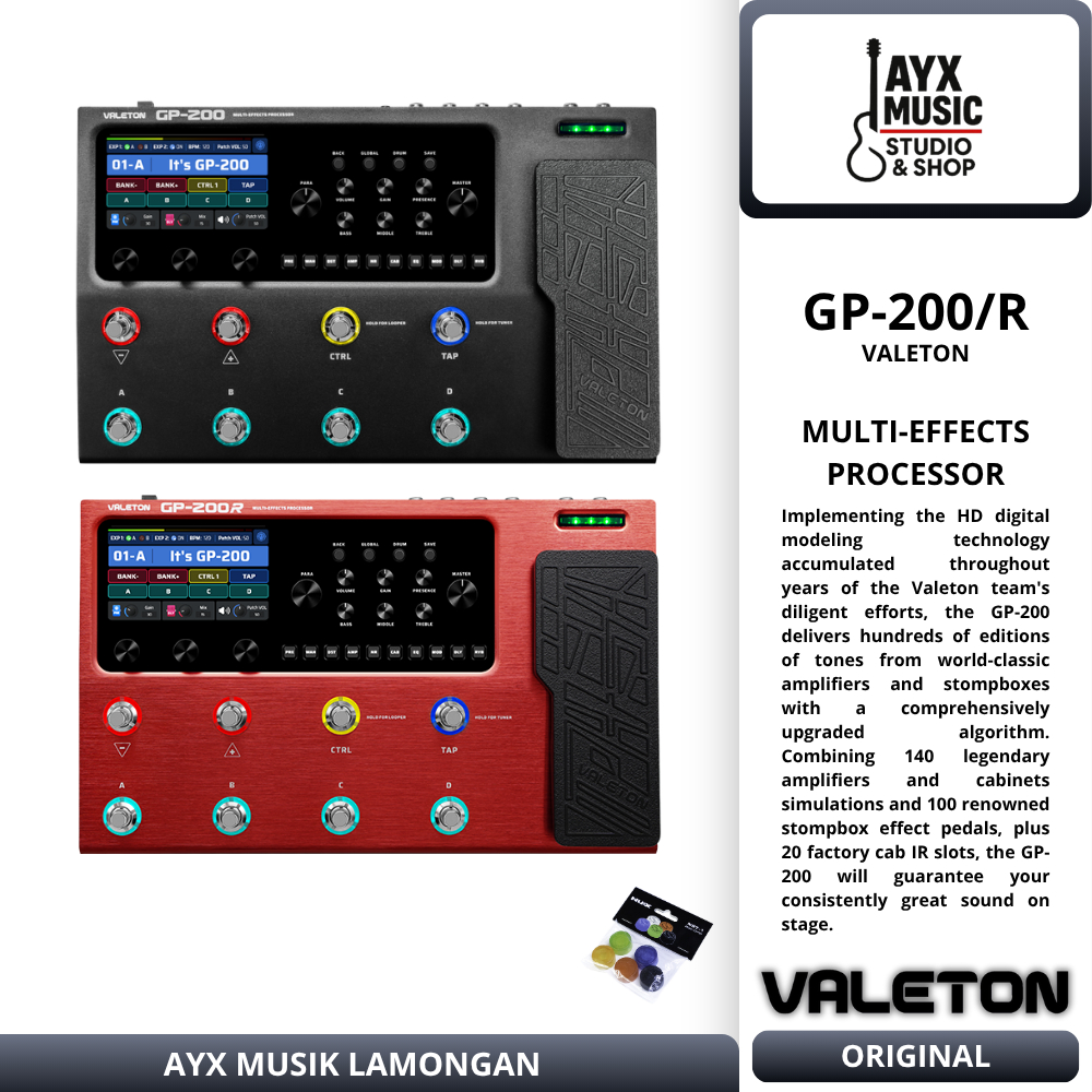Valeton GP200 / GP200R | Multi Effects Processor | Valeton GP Series + Pedal Topper
