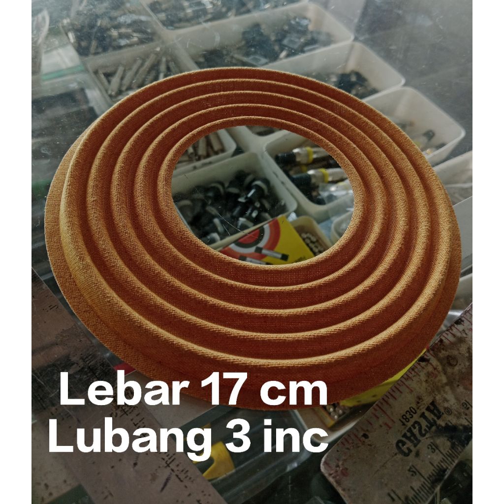 Damper speaker 15 inc Lubang 3 inc Lebar 17 cm