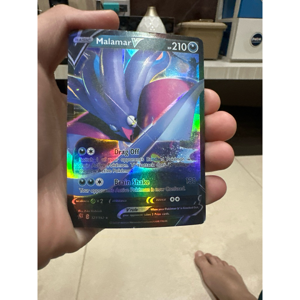 Pokemon Card Malamar v (condition:80%) (Ori)