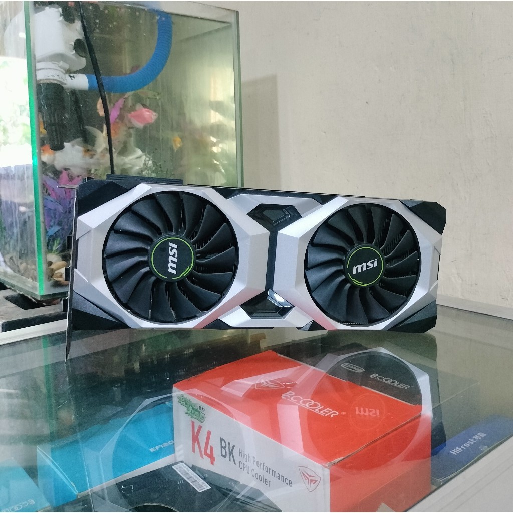 VGA MSI Ventus RTX 2080Ti/ 11GB 384Bit GDDR6/ Performa 11-12 RTX 3070 dengan VRAM lebih besar