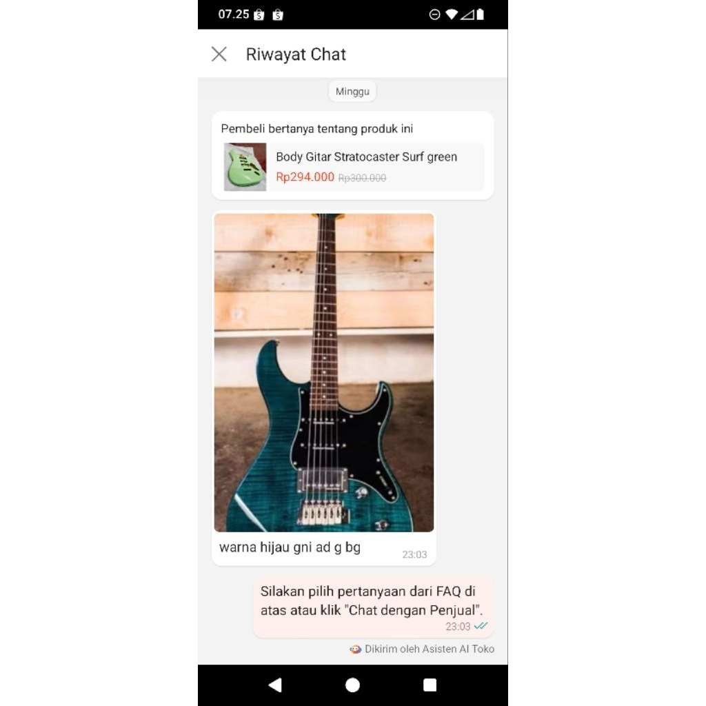 Body Neck Gitar Stratocaster