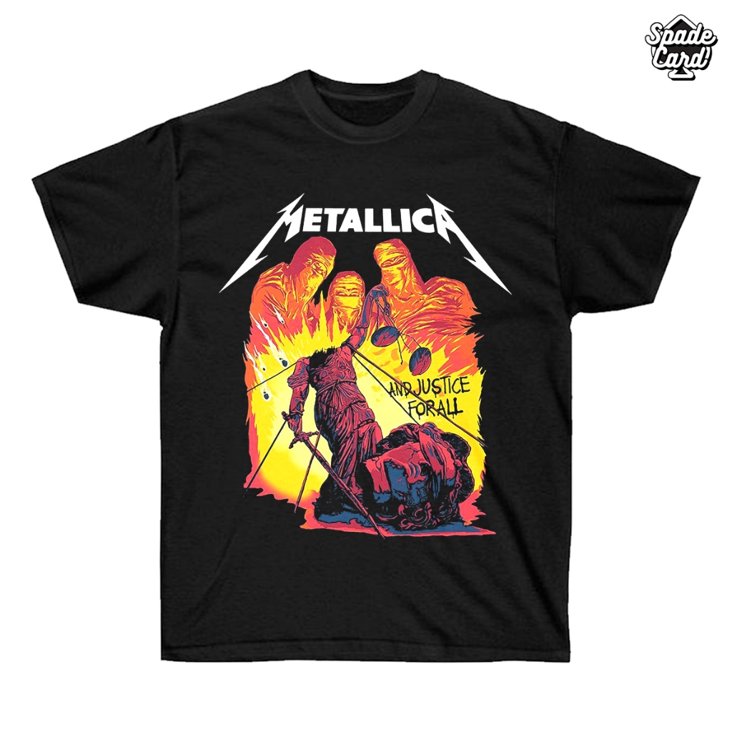 Kaos Band Metallica - JFA 2 / Kaos Band Pria dan Wanita / Kaos Metal Combad 24s