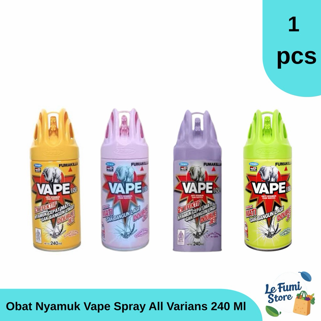 Obat Nyamuk VAPE Aerosol Spray Semprot All Varians 240 Ml - Ukuran Kecil