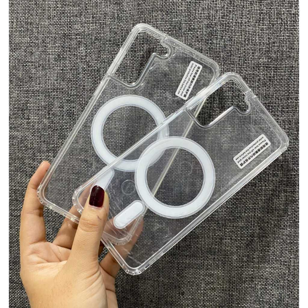 0507 VVV CASE Magsafe SAMS21 S21FE S21 ULTRA MAGSAFE CLEAR