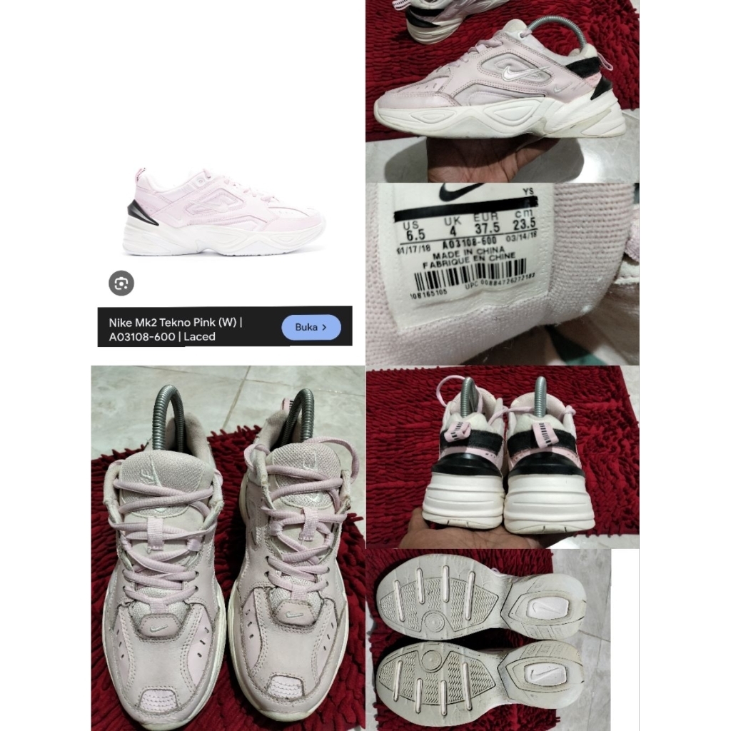 Sepatu Preloved  Second Original Nike M2K Tekno Size 37